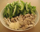 ピーマンと牛肉の炒め物。柚子こしょう風味作り方1写真
