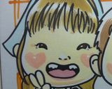 キャラ弁　似顔絵弁当 娘編作り方1写真