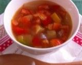 カラフルな夏野菜スープ作り方5写真