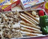 竹輪と舞茸の焼き焼き旨味チーズあえ作り方1写真