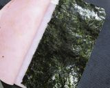 "ｾﾌﾞﾝﾌﾟﾚﾐｱﾑﾊﾑ"とのりサンド作り方1写真