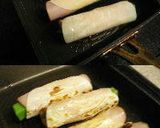 オクラ＆チーズ＆ハムのくるくる餃子作り方5写真