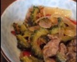 ゴーヤと豚肉のこんがりマヨしょうゆ炒め作り方5写真