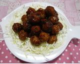 肉だんごの甘酢あん　ミートボール作り方8写真