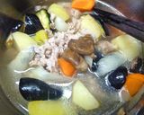 豚肉と野菜の煮物　～生姜風味＆黒糖使用作り方8写真