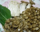 たくさん　きのこのチンゲン菜炒め作り方4写真