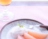 ＊桃と水切りヨーグルトのフルーツサンド＊作り方5写真