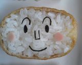 運動会キャラ弁＊お稲荷あんぱんまんトリオ作り方3写真