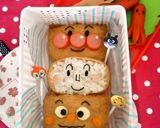 運動会キャラ弁＊お稲荷あんぱんまんトリオ作り方6写真