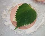 大葉をはさんで★ハムカツ作り方2写真