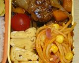お弁当に煮込みハンバーグ♡作り方5写真