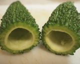 ゴーヤの肉詰め、きんぴらゴボウ入り作り方1写真
