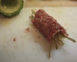 ゴーヤの肉詰め、きんぴらゴボウ入り作り方3写真