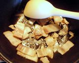 ベーコンとにんにくの芽の炒め物作り方3写真