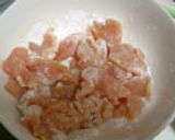 ヘルシー！オクラと鶏胸肉のオイスター丼作り方3写真