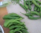 万願寺とうがらしの醤油炒め作り方1写真