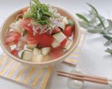 しらすと夏野菜の味噌冷やし茶漬け作り方5写真