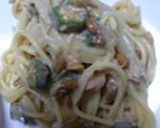 簡単♥ツナマヨ納豆パスタ作り方9写真