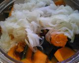 ＊カボチャ＆ハムのパン粉焼き＊*作り方4写真