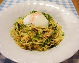 たらこ＆大葉の塩焼きそば♪温玉のっけ作り方5写真