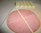 たっぷりハム♪のバゲットサンド作り方1写真