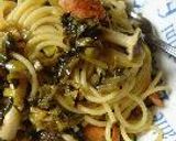 高菜の具だくさんパスタ。作り方5写真