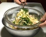 カニ味噌とカニカマの柚子胡椒冷製パスタ作り方20写真