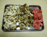 【農家のレシピ】牛肉ときのこの旨煮作り方1写真