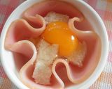 ＊お花のハムカップ＊作り方3写真