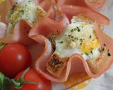 ＊お花のハムカップ＊作り方5写真