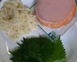 そうめんで？紫蘇ハムワッフル♪作り方1写真