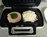 そうめんで？紫蘇ハムワッフル♪作り方6写真