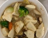 お一人様簡単洋風トンテキ味豆腐野菜炒め作り方19写真