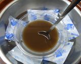 羊羹＋ほうじ茶をチンしてほうじ茶の水羊羹作り方3写真
