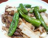 長芋と豚肉の味噌炒め作り方5写真