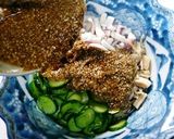 ごまゴマ胡麻のつぶつぶドレ＆イカサラダ作り方5写真