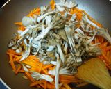 人参と舞茸のオリーブオイル炒め作り方4写真