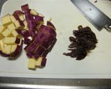 さつまいもと生きくらげの炊き込みご飯作り方1写真