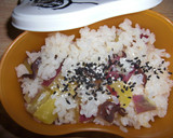 さつまいもと生きくらげの炊き込みご飯作り方5写真