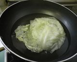卵不使用。にんにくスープのロールキャベツ作り方1写真