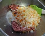 卵不使用。にんにくスープのロールキャベツ作り方2写真