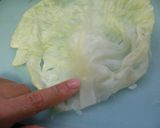 卵不使用。にんにくスープのロールキャベツ作り方3写真
