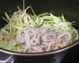 スルメイカと野菜のソーメンチャンプルー作り方3写真