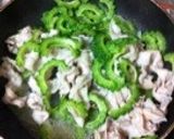 ゴーヤと豚バラスライスの味噌炒め作り方2写真