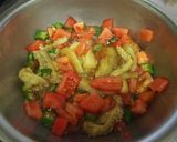 ねばとろ☆オクラと夏野菜の冷製パスタ作り方2写真