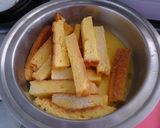 残ったパン耳で♪フレンチトースト♪♪作り方1写真