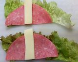 お弁当に簡単♪チーズのハムレタス巻き作り方1写真