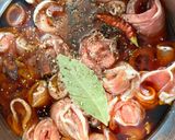 豚の角煮　短時間で完成　薄い豚バラ肉使用作り方4写真