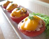 チーズ＆ビーンズの焼きトマト作り方7写真