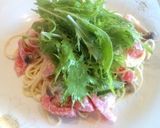 明太子とトマトの冷製クリームパスタ☆作り方6写真
